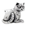Black Bow Jewelry Sterling Silver Exotic Shorthair Cat Bead Charm - 2 of 4