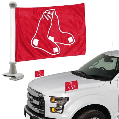 MLB Boston Red Sox Ambassador Car Flags - 2pk