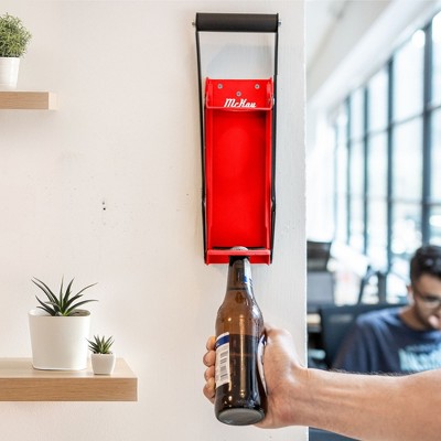 McKay Metal Can Crusher, Heavy-Duty Wall-Mounted Smasher for Aluminum Seltzer, Soda, and Bottles for Recycling - 12 oz and 14 oz Sizes