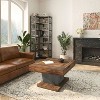Hommoo 31.5" Modern Square Coffee Table Brown - 4 of 4