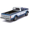 Model Kit 1982 Ford F-150 Pickup Truck Blue and White (Moderate Difficulty) Steel Model by Metal Earth - 3 of 4