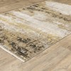 Captiv8e Designs Barcelona Faded Abstract Gold/Black Rug - 2 of 4
