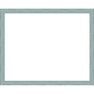 Amanti Art 26"x32" Sky Blue Rustic Framed Magnetic Dry Erase Board - 1 of 4
