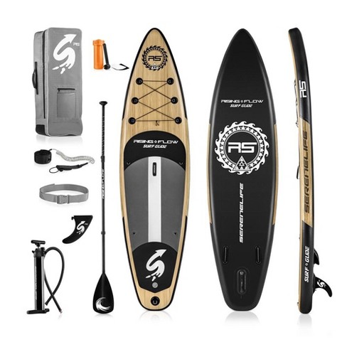 Serenelife Inflatable Stand Up Paddle Board Wood Target