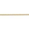 Black Bow Jewelry 2.2mm 14k Yellow Gold Beveled Solid Curb Chain Necklace - 3 of 4