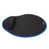 Insten Mouse Pad with Wrist Support Rest, Stitched Edge Mat, Ergonomic Support, Pain Relief Memory Foam, Arc, Black, 10.5 x 9 inches - image 4 of 4