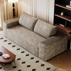 MAYEERTY 71" 3-Seater Sofa Camel - 71" 3-Seat, Corduroy, Deep Seat, No Assembly, for Living Room - 3 of 4