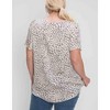 Women's Leopard Printed Short Sleeve Top - Hailey & Co - 2 of 2