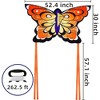 Joyfy 53'' Wide Orange Butterfly Kite Easy to Fly Huge Kites for Kids and Adults with 262.5 ft Kite String for Outdoor Activities - 2 of 4