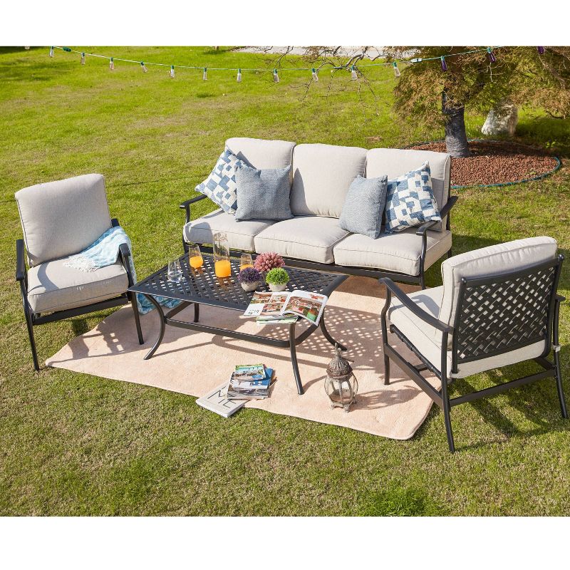 4pc Outdoor Patio Seating Set - Patio Festival
, 1 of 13