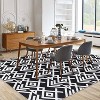 Coucheta Large  Area Rug - Washable Geometric , Non-Slip Low Pile Carpet for Living Room & Bedroom, Stain-Resistant Indoor Mat - 2 of 4