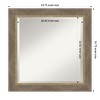 Amanti Art Driftwood Tan Beveled Wood Framed Bathroom Vanity Wall Mirror - 3 of 4