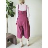 Women's Cross Hatch Linen Crop Jumpsuit - cut loose - 2 of 3