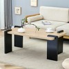 XINGHANZHENXUAN 39.3-in MDF coffee table, suitable for modern minimalist living rooms and leisure areas - 3 of 4