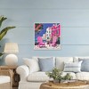 Stupell Industries Beach Chair Meetup in Pink Framed Giclee Art - 3 of 4