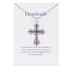 Anna-Kaci Purple Lavender Rhinestone Celtic Cross Necklace with Message Card & Envelope Jewelry Gift - 2 of 4