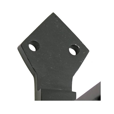 23.5" Black Wrought Iron Geometric Corona Shelf Bracket