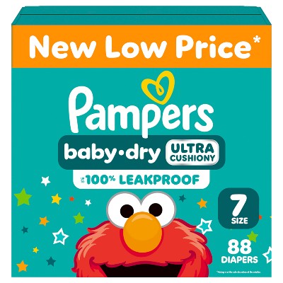 【新品未開封・336枚】Pampers ふかふかモレムレ0% Mサイズ 7セット Pampers Baby Dry Diapers Pack - Size 7 - 88ct : Target