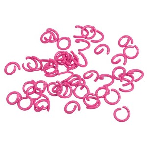 Unique Bargains Carbon Steel DIY Crafts Jewelry Making Open Connector Jump Rings 100 Pcs - 1 of 4