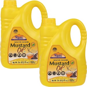 Mustard Oil (Kachi Ghani) - 67.6 Ounce (2 Liter) Pack of 2 - Rani Brand Authentic Indian Products - 1 of 4