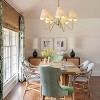 BAOURE 5-Light Boho Farmhouse Chandelier 32″ Coastal Pendant Light with Hand-Woven Fabric Shade,Rustic Gold Light Fixtures for Dining Room Living Room - 3 of 4