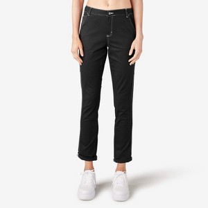 Dickies Women's Slim Straight Fit Roll Hem Carpenter Pants - 1 of 3