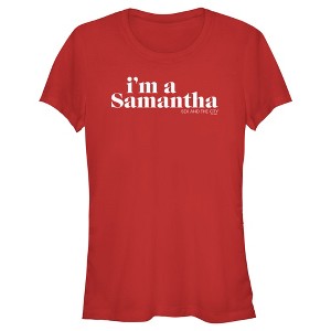 Junior's Women Sex and the City I'm a Samantha Text T-Shirt - 1 of 4