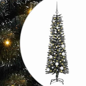 vidaXL Artificial Christmas Tree with 150 LEDs Green 43 x 43 x 150 cm - 1 of 4