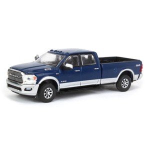 Greenlight Collectibles 1/64 2022 Ram Laramie 4x4, Patriot Blue & Silver, All-Terrain Series 14, 35250-F - 1 of 4