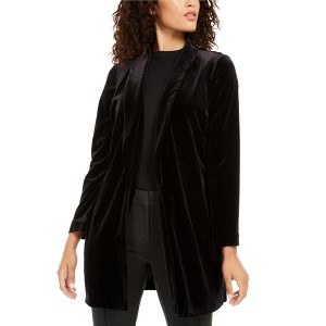 Alfani Womens Velvet Blazer Jacket - 1 of 1