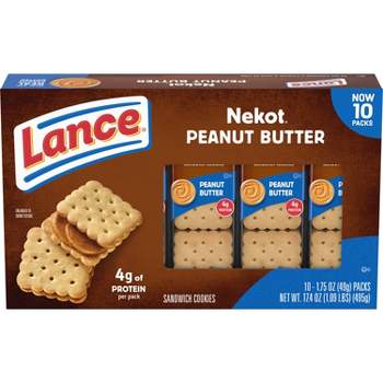 Lance Nekot Peanut Butter Sandwich Cookies - 17.4oz
