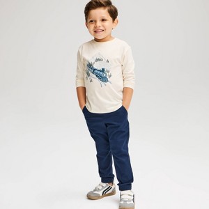 Toddler Boys' Long Sleeve Jersey T-Shirt - Cat & Jack™ White 5T : Target