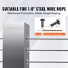 VEVOR 101 Pack T316 Stainless Steel Protector Sleeves for 1/8" Wire Rope Cable Railing, DIY Balustrade T316 Marine Grade, Black - 3 of 4