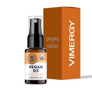 VIMERGY USDA Organic Vegan Vitamin D3 Extract, 96 Servings - 1 of 4