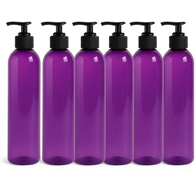 Royal Massage 8oz Bullet Round Massage Oil/Lotion/Liquid Bottle with Saddle Pump