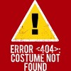 Junior's Design By Humans Halloween Error 404 Costume Not Found Apparel By COVI T-Shirt - 2 of 3