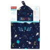 Fisher-Price Space Explorer Swaddle Blanket with Cap & Mittens - 4 of 4