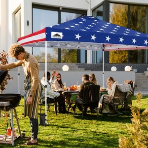 EAGLE PEAK Pop Up Canopy Tent with Wheeled Carry Bag, 12x12 ft, 144sqft of Shade - 1 of 4
