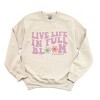Simply Sage Market S.W.Smiley Live Life in Full Bloom Smiley Sweatshirt - 2 of 4