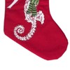 C&F Home 8.5" x 20" Holiday Seahorse with Pine Needle Green Scarf Christmas Stocking - 3 of 4