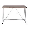 PAGED Home Office Desk 47.5" L Simple Modern Writing Desk with 3 Sockets and Wooden Desktop for Study - 2 of 4