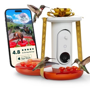 Bird Buddy Smart Solar Pro Hummingbird Feeder with Camera + Extra Base - 1 of 4