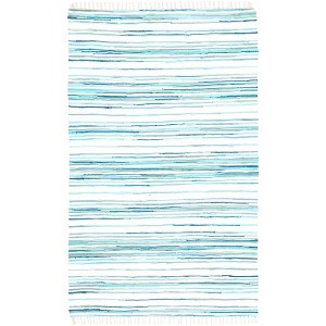 Rag Rug RAR126 Hand Woven Indoor Rugs - Safavieh - 1 of 4