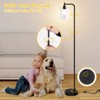 Whizmax Industrial Floor Lamp, Dimmable LED Standing Lamp with Remote & Foot Switch, Modern Tall Corner Light for Living Room, Bedroom, Office - 4 of 4