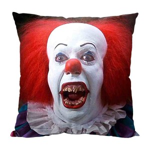 Warner Bros. It Miniseries Not So Friendly Clown Throw Pillow 18x18 Inches - 1 of 2