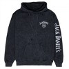 Mens Jack Daniel's No. 7 Mineral Wash Front and Back Print Pull-Over Hoodie - 2 of 4