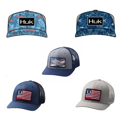 Huk Mer's Trucker Anti-glare Snapback Fishing Hat - Crystal Blue : Target