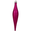 Northlight Shatterproof 4-Finish Finial Drop Christmas Ornaments - 6" - Magenta Pink - 8ct - 3 of 4