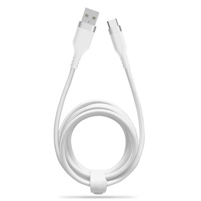 LunaLulinlk Type-C Fast Charger Cable, 6ft USB-C for Galaxy, Note, Tab, MacBook, Premium White