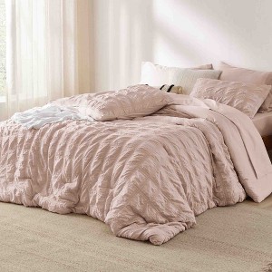 BAGOKIE 7 Pieces Plaid Bed in a Bag Comforter Set for All Season - 1 of 4